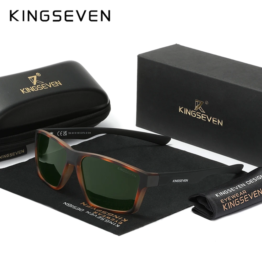 KINGSEVEN Fashion Sunglasses Men Polarized Women Eyewear Causal Travel Glasses UV400