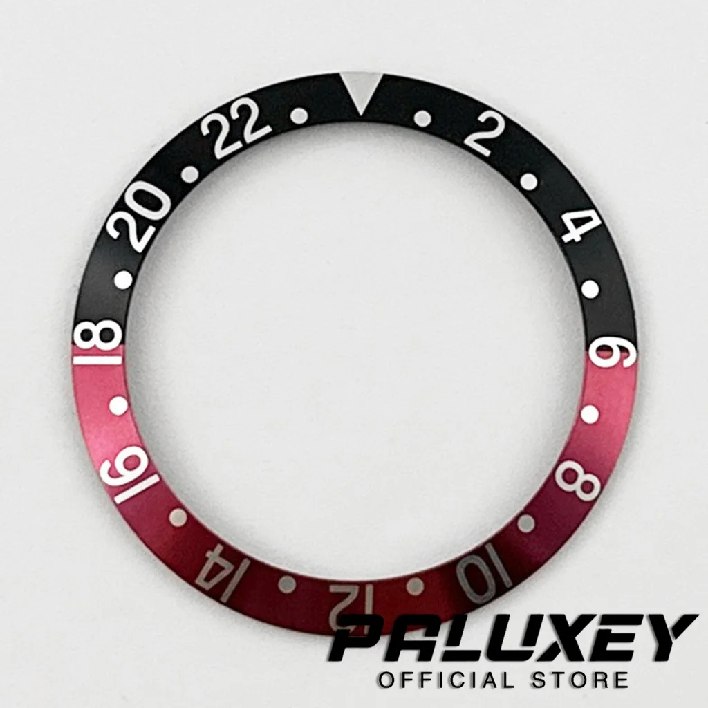 38mm Retro Slope 38mm*30.6mm High quality Aluminum Bezel Insert fit 40mm Case NH35 NH34 GMT Automatic Movement Watch