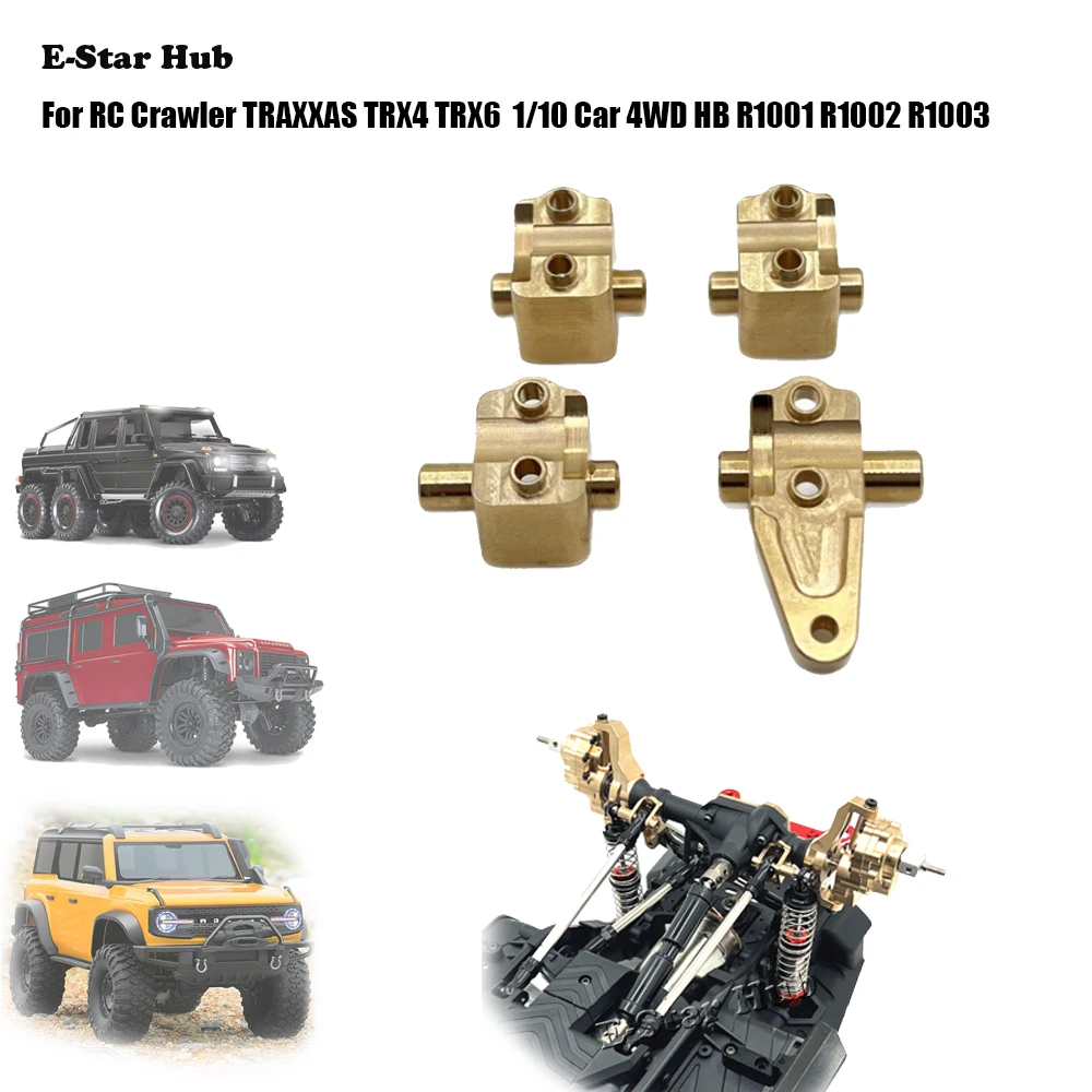 Brass Front and Rear Axle Pull Rod Seat for RC Crawler TRAXXAS TRX4 TRX6  1/10 Car 4WD HB R1001 R1002 R1003 Metal Upgrade Parts