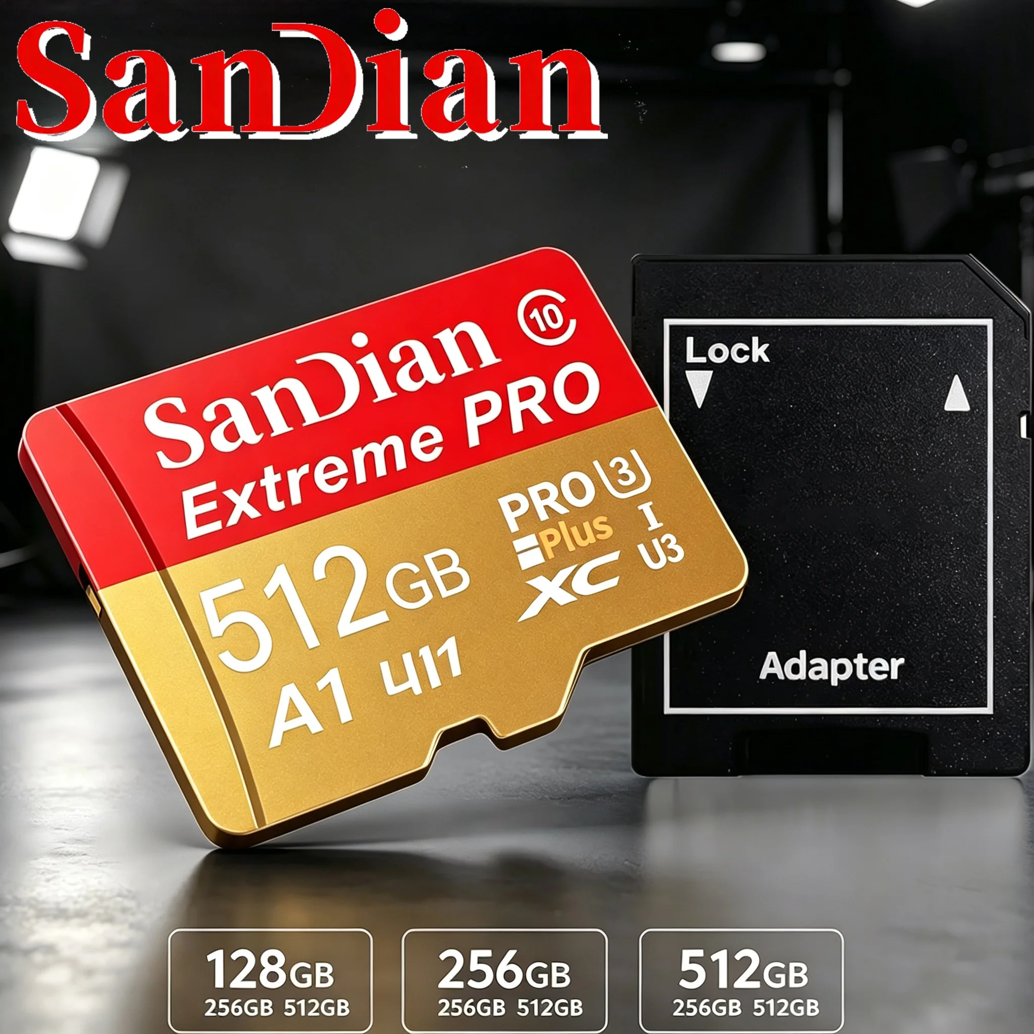 Micro TF SD Card 256GB 512GB 32GB 64GB TF Cards SD Cards Memory Card Micro Size A2 for PC/GPS/VR Headset/Mobile/Baby Monitor