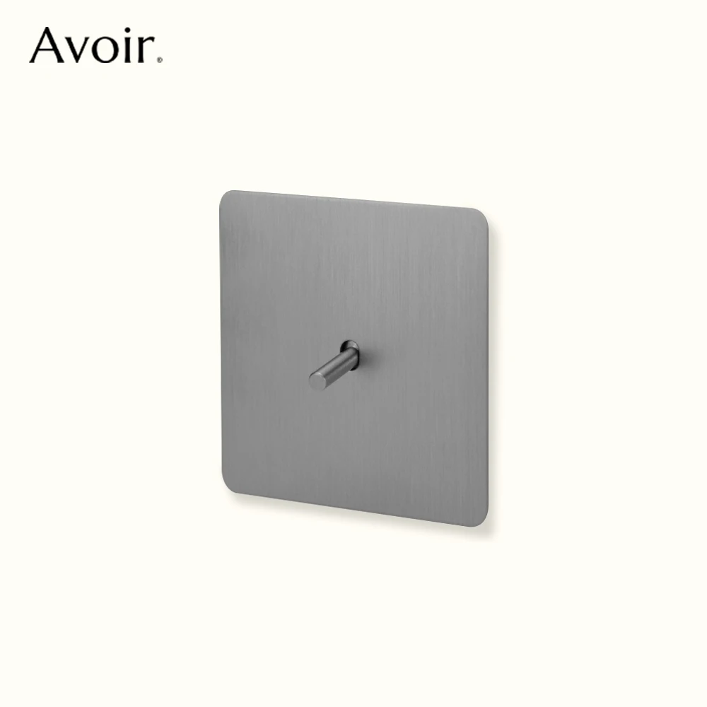 

Avoir Matte Silver Vintage Toggle Switch Panel Brass Lever Switches Push Button Home Improvements Light Switches Dimmer Sockets