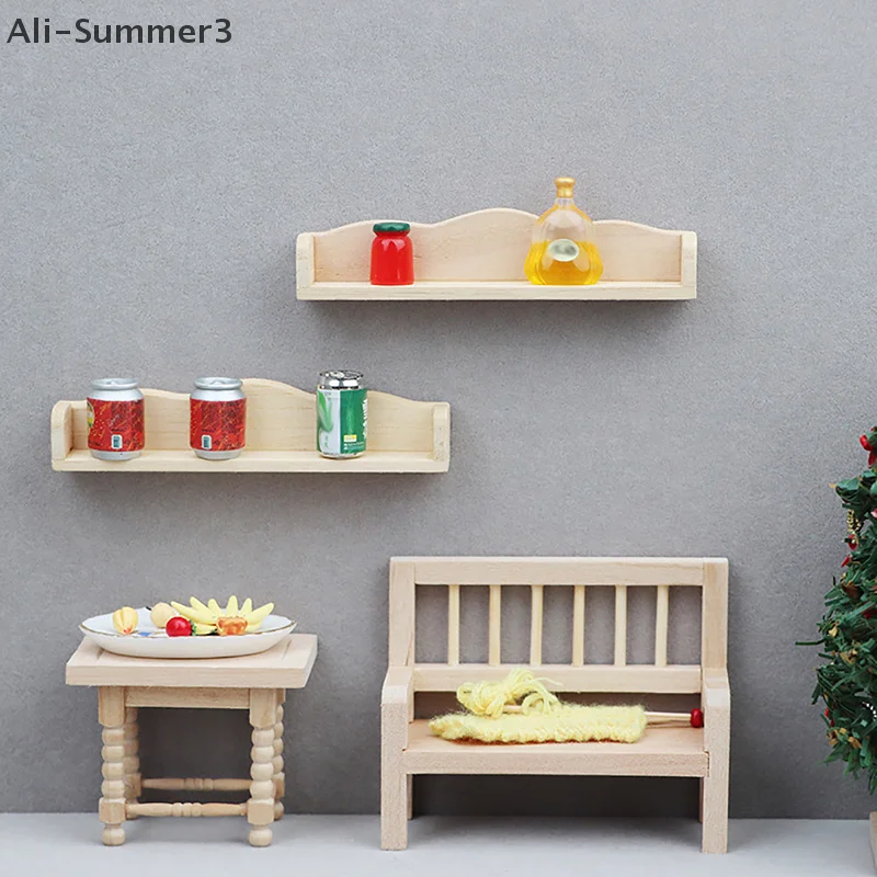 1:12 кукольный домик, миниатюрная настенная полка, стеллаж для хранения, подвесная полка, модель мебели, домашний декор, игрушка, аксессуары для кукол