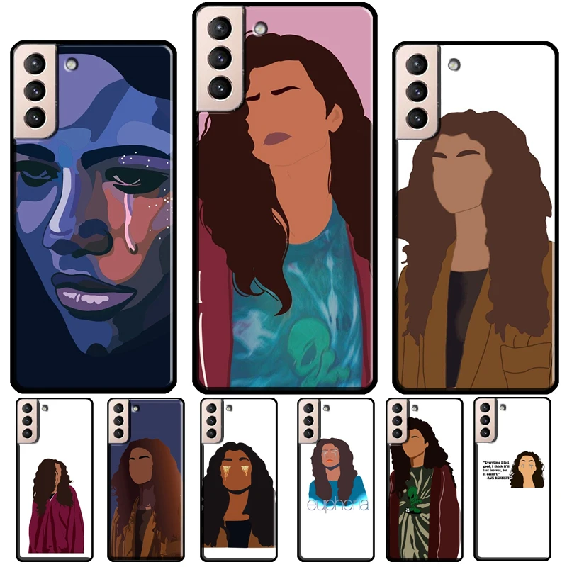 Euphoria Zendaya Rue Case For Samsung Galaxy S10 S9 S8 Note 10 Plus Note 20 S22 S21 S23 Ultra S20 FE Cover Shell