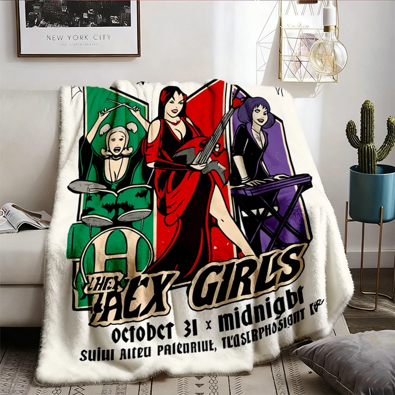 The Hex Soft Blanket, The Hex Rock Comfy Blanket, Halloween Retro 90s Flannel Blanket, Halloween Flannel Throw, 90s Nost