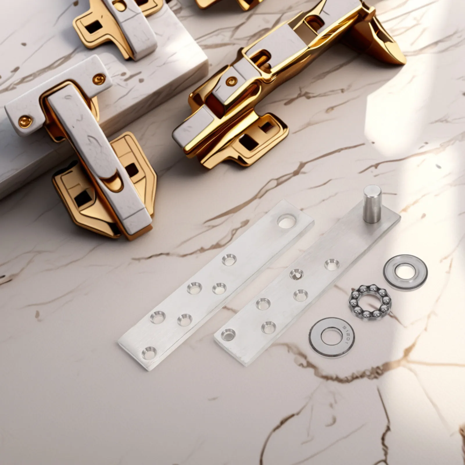 

Скрытая петля для дверей из нержавеющей стали, усиленная, для деревянных дверей, с поворотом на 360 градусов, скрытая мебельная фурнитура