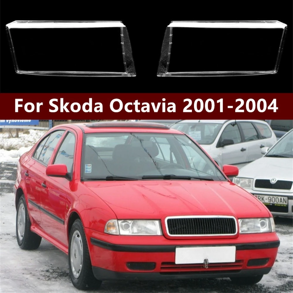 Headlight Lens Cover for Skoda Octavia 2001 2002 2003 2004 Transparent Lampshade Headlamp Covers Front Headlight Shell Body kits