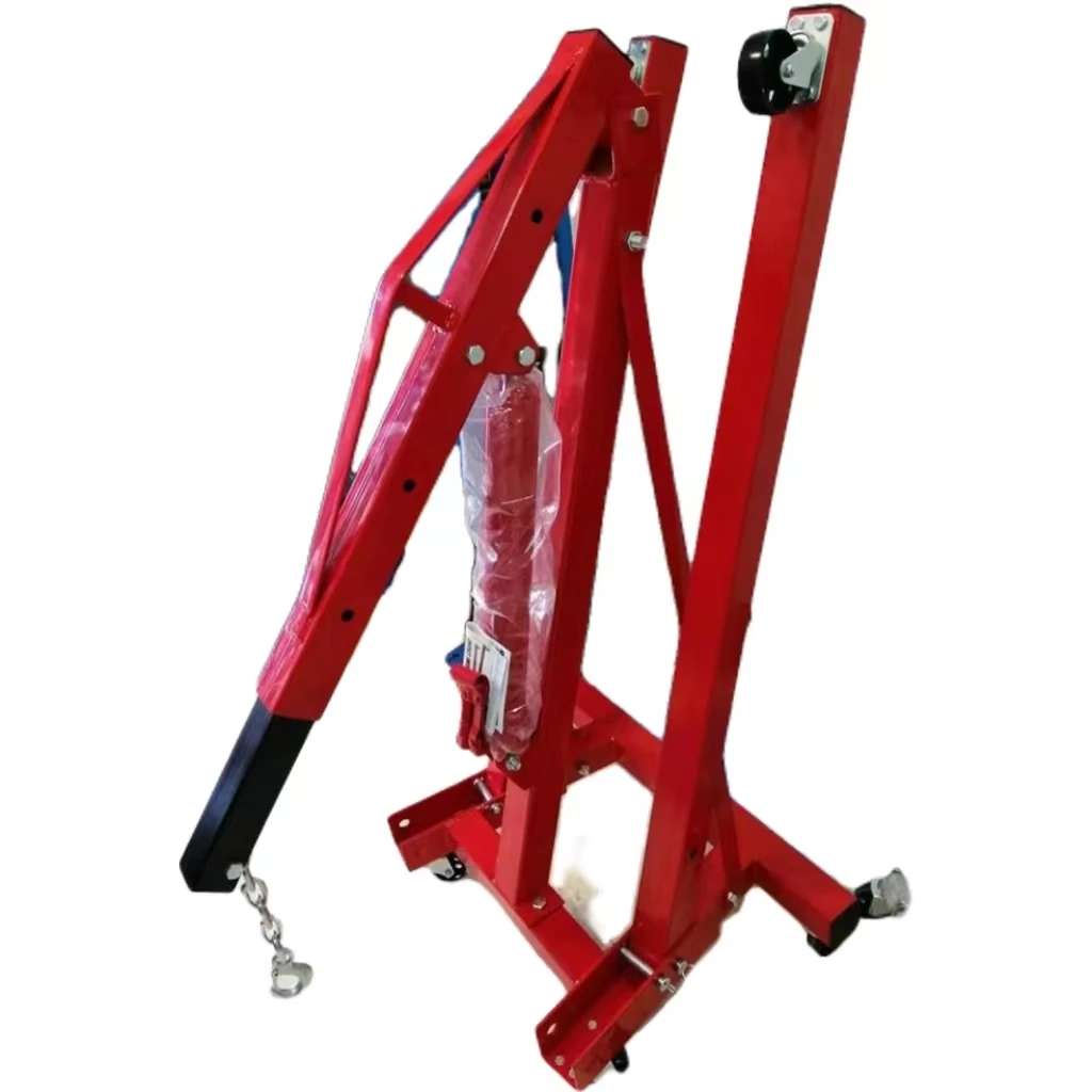 

2 Ton Red Color Hydraulic Manual Shop Car Hoist Engine Crane