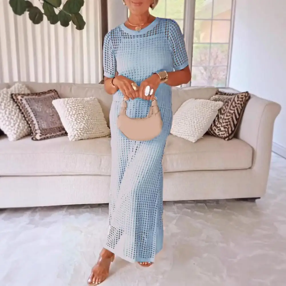 2025 Sommer Sexy One Neck Cut Out Kreis Dekoration Korsett Schlank Strand Mini Kleid Frauen