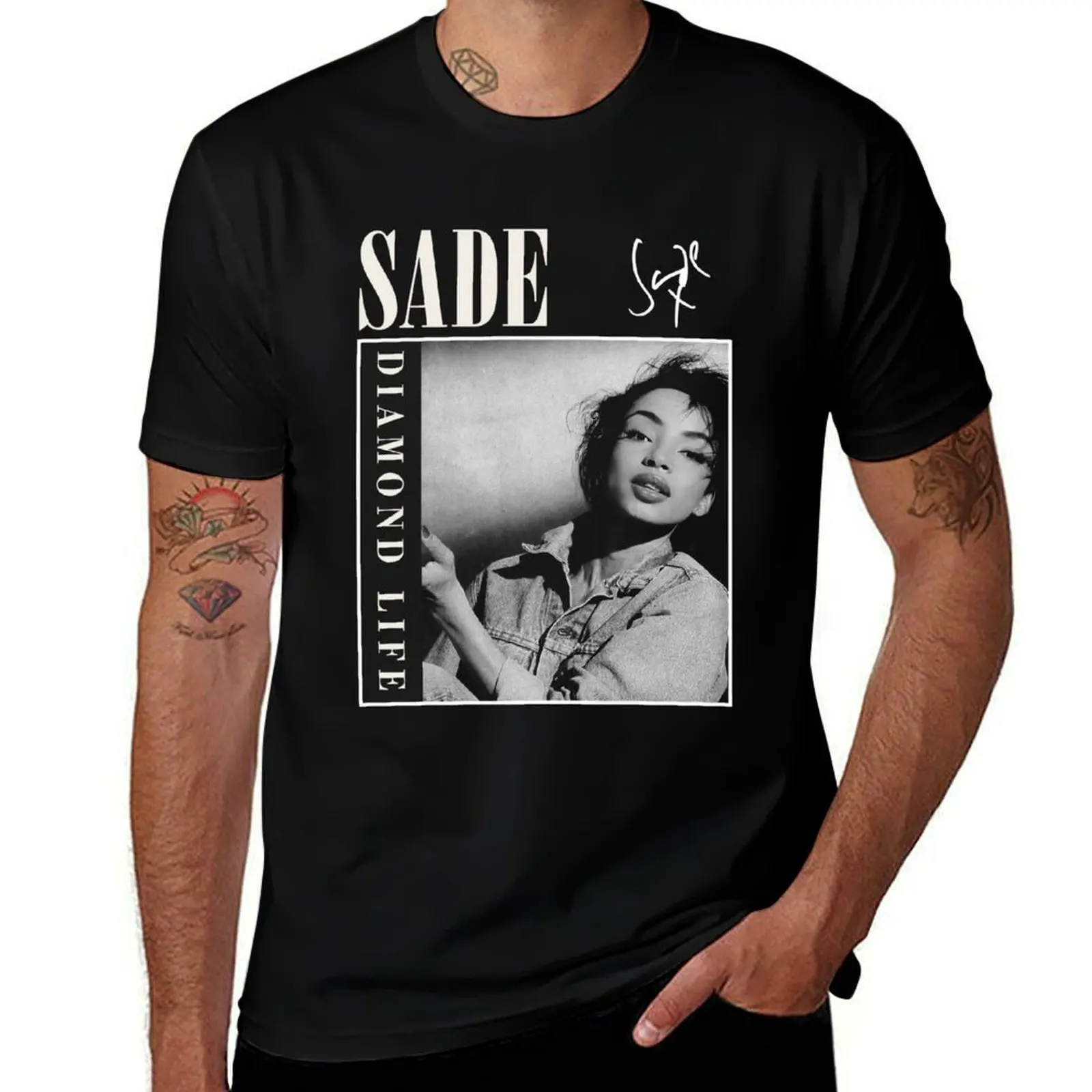 

Sade Diamond Vintage Singer Tour Concert T-Shirt valentines boutique clothes custom shirt quick drying tshirts for men