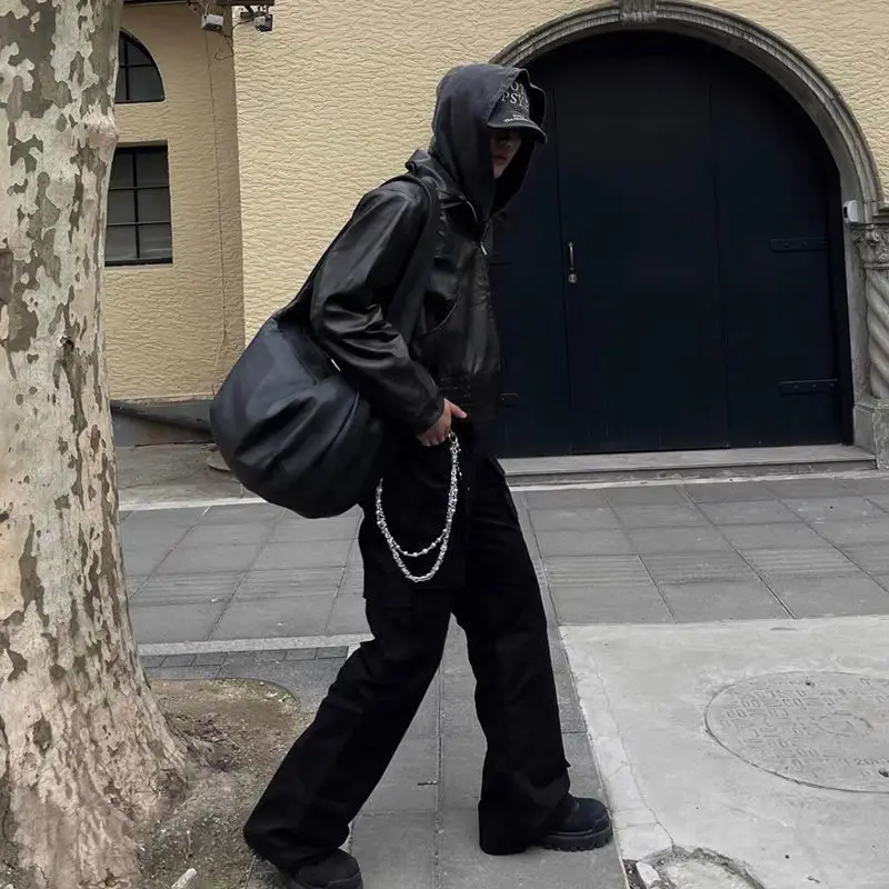 ZZZ ريترو إنس حقيبة عادية حقيبة كروسبودي سعة كبيرة الكتف الراحة غسلها مرقش Crossbody مطوي الجلود تجول