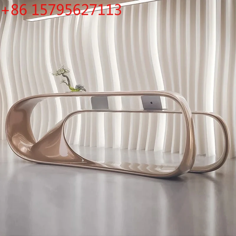 

Стойка ресепшн xxzDesign Technology Sense: креативная, модная, из стеклопластика, с изогнутым фасадом