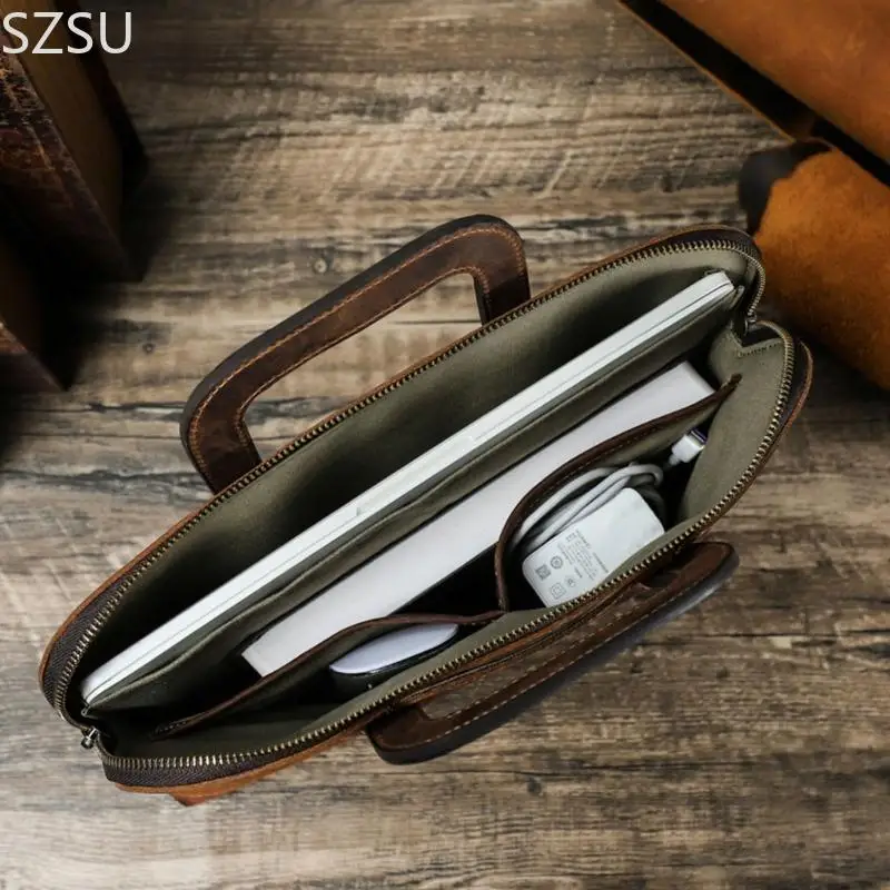 SZSU Executive 13.3inch Laptop Case Padded Interior Multiple Accessory Compartments