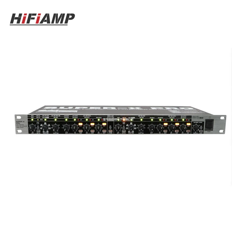 CX3400 Professional 2-Channel/3-Chanel/4-Channel Audio Signal Distributor Stage Performance Digital Crossover Frequency Divider