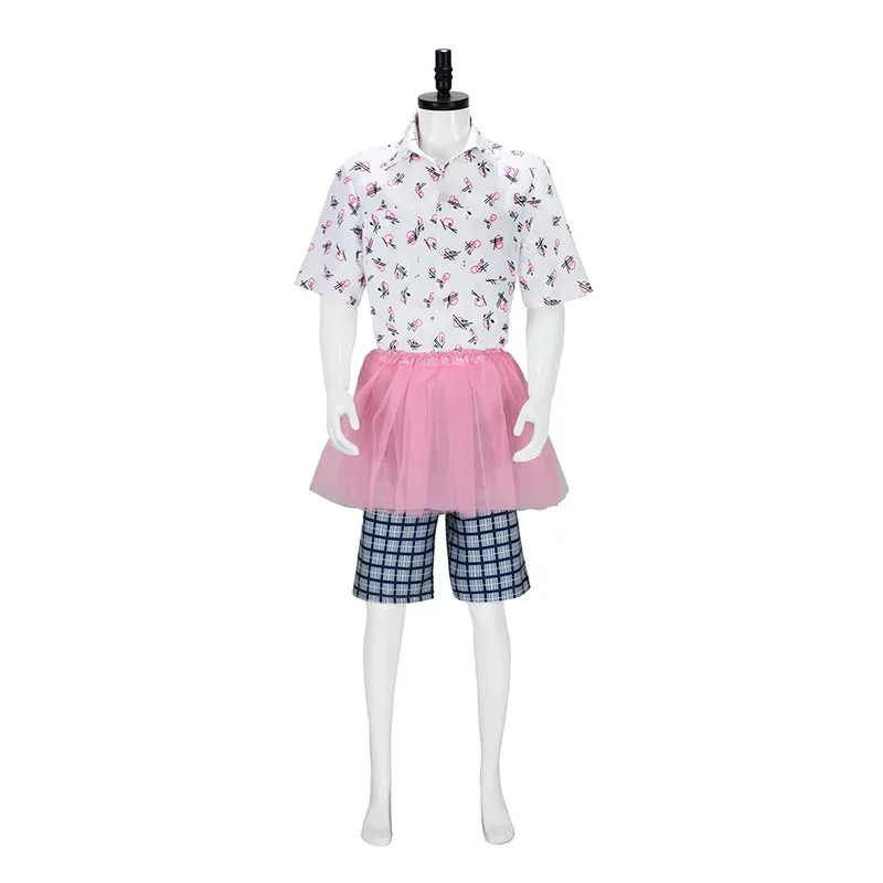 

Ace Ventura Cosplay Costume Pink Tutu Costume Funny Movie Character Outfit Pet Detective Costume Men Halloween Party Outfit