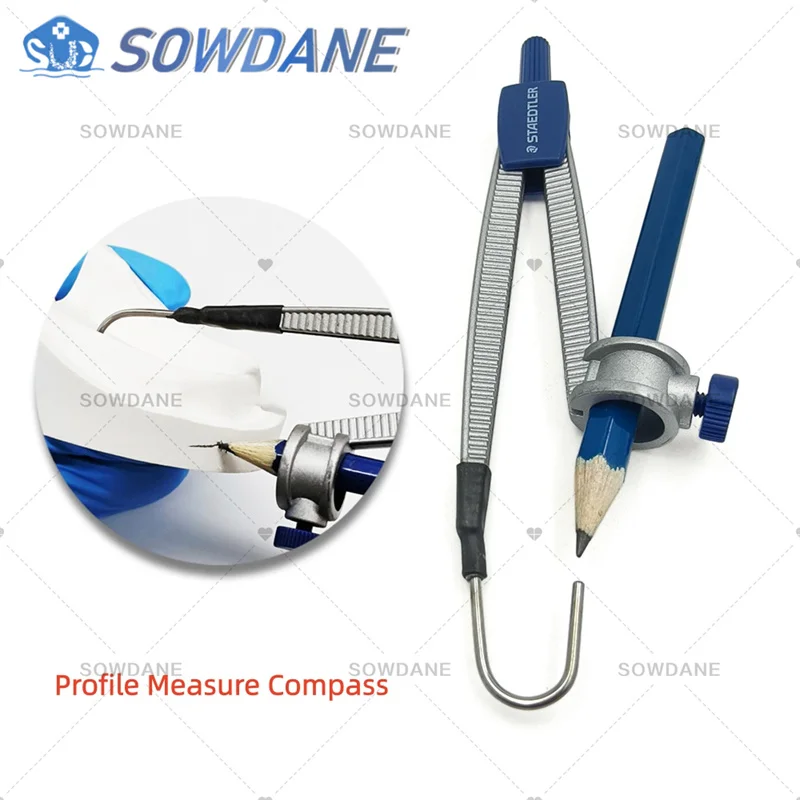 Dental Profile Measuring Compass Denture Model Analysis Profilometry Tool Denture Making Tool