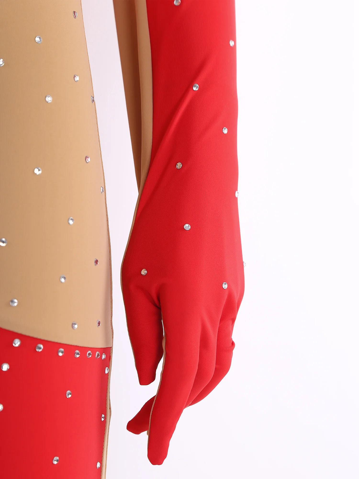 Mulheres ginástica rítmica acrobacia dança unitards de corpo inteiro contraste cor macacão completo para patinação artística yoga ballet dança