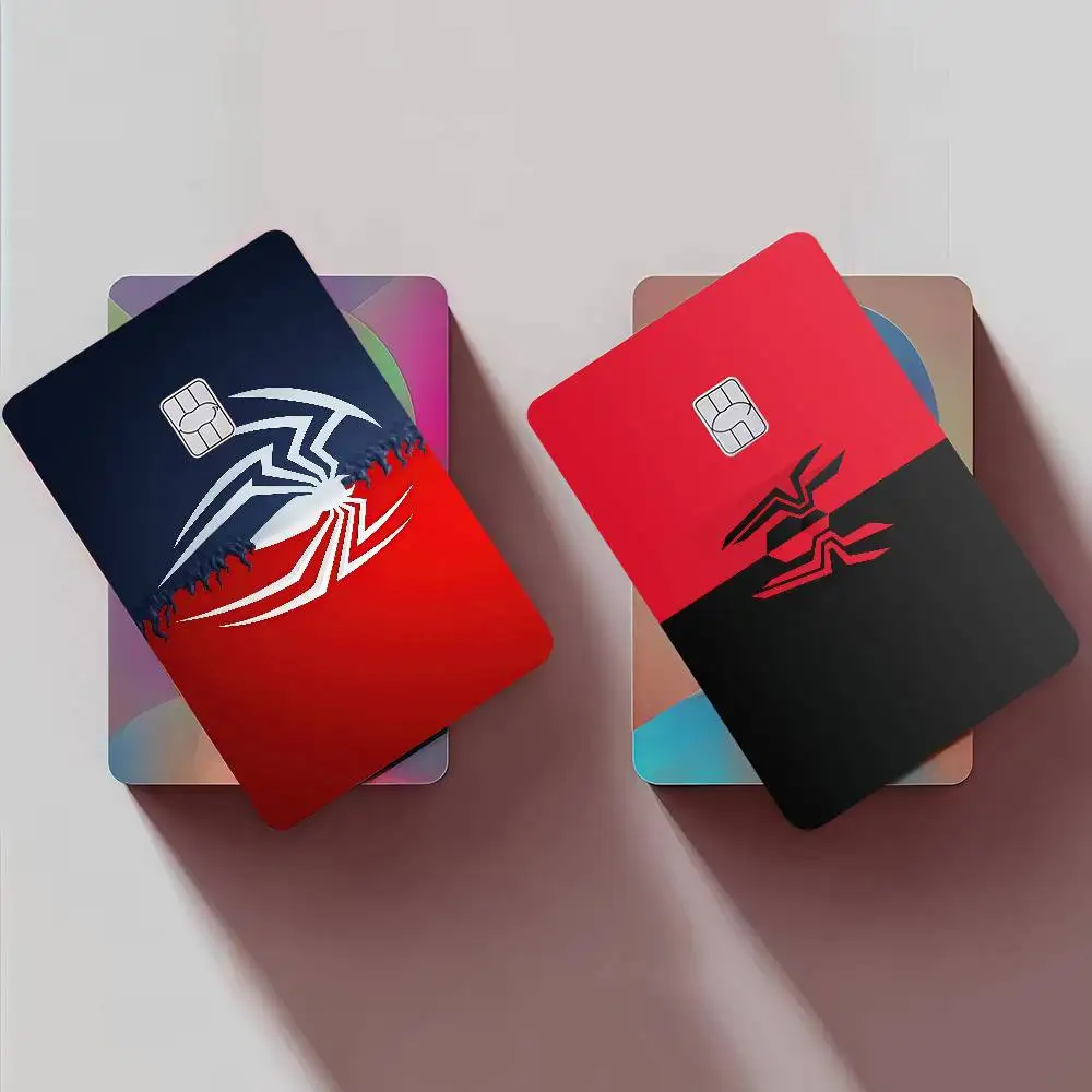 المنتقمون خارقة S-سبايدرمان أنيمي الكرتون 1 مجموعة من 4 قطعة فيلم لاصق الجلد لبطاقة الائتمان بطاقة حافلة البنك الخصم