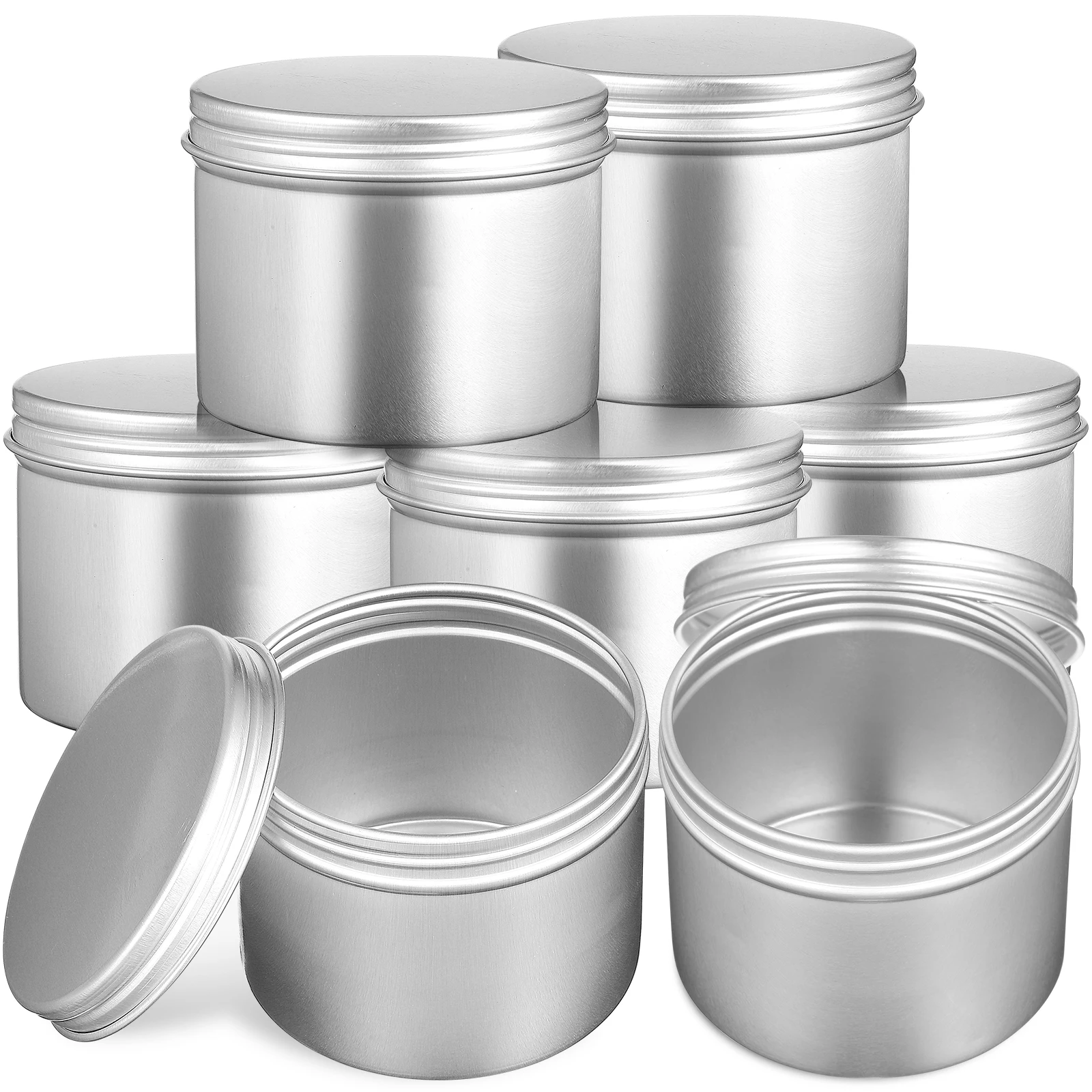 

20Pcs Aluminum Empty Tins Round Metal Containers Resistant to Deformation for Making Gift Boxes Candy Jewelry Storage