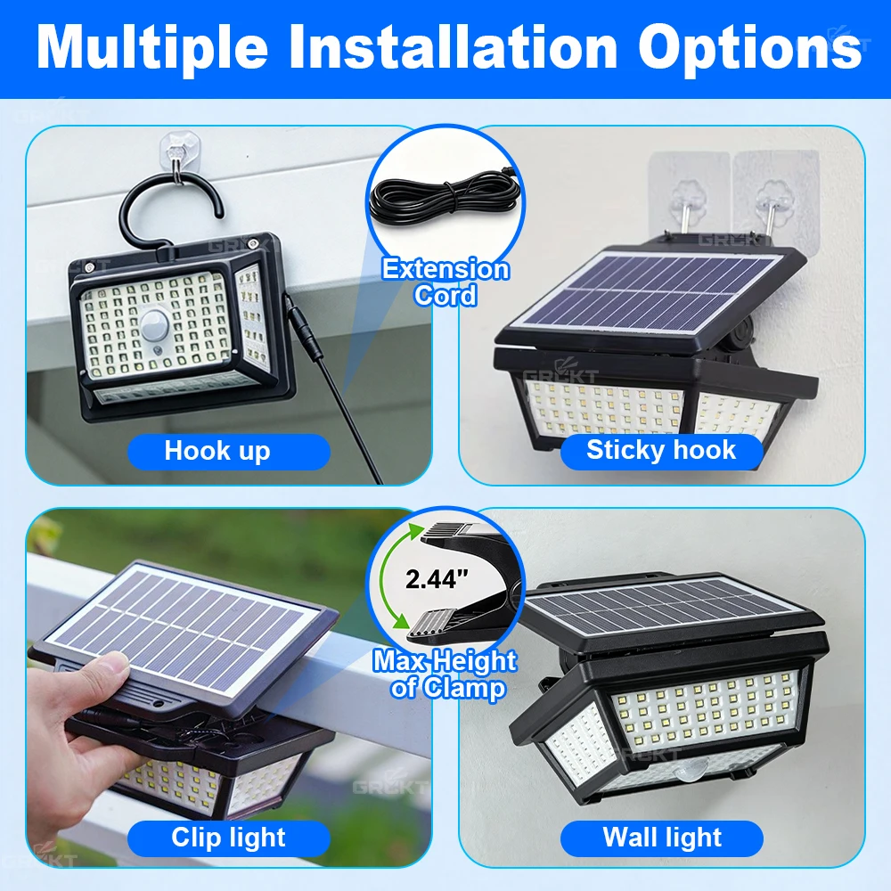 16000LM Solar Light Outdoor Garden Wall Lamp IP65 Waterproof With Motion Sensor Split Type Solar Lights For Path Street Lighting