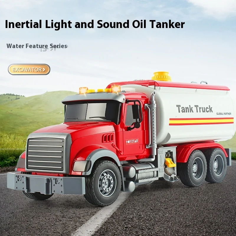 ホットシミュレーショントレーラーおもちゃ慣性フラットベッドレスキュー大型エンジニアリング車両道路輸送おもちゃの車男の子のための誕生日プレゼント