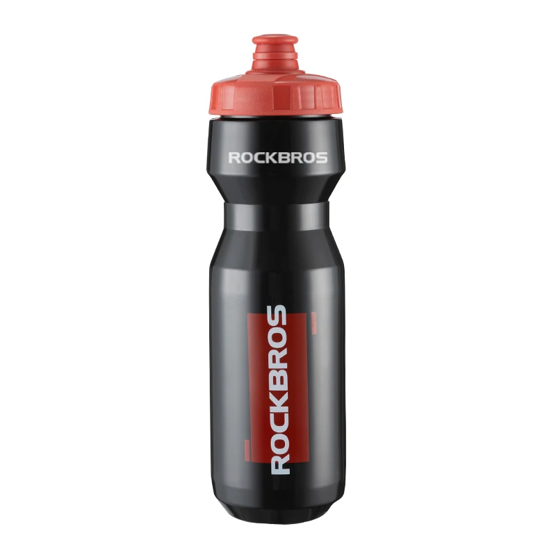 ROCKBROS 750 ml Fahrrad-Wasserflasche aus Kunststoff für Sport, Fitness, Laufen, Wandern, Wasserkocher, auslaufsicherer Fahrrad-Flaschenhalter
