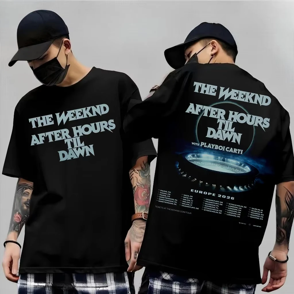 Hot The Weeknd 2026 After Hours Til Dawn World Tour Cotton Short