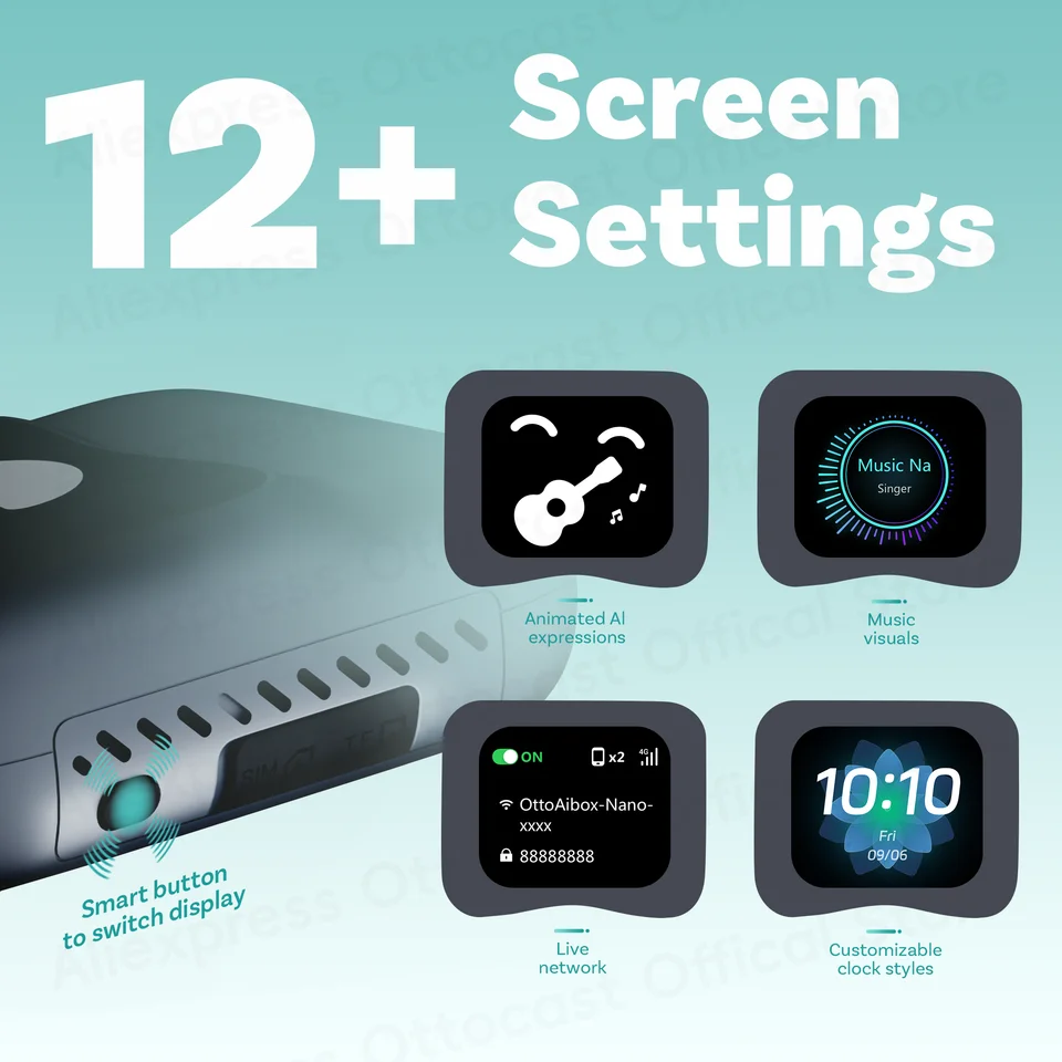 OTTOCAST Android 13 Car AI Box with WiFi 128GB