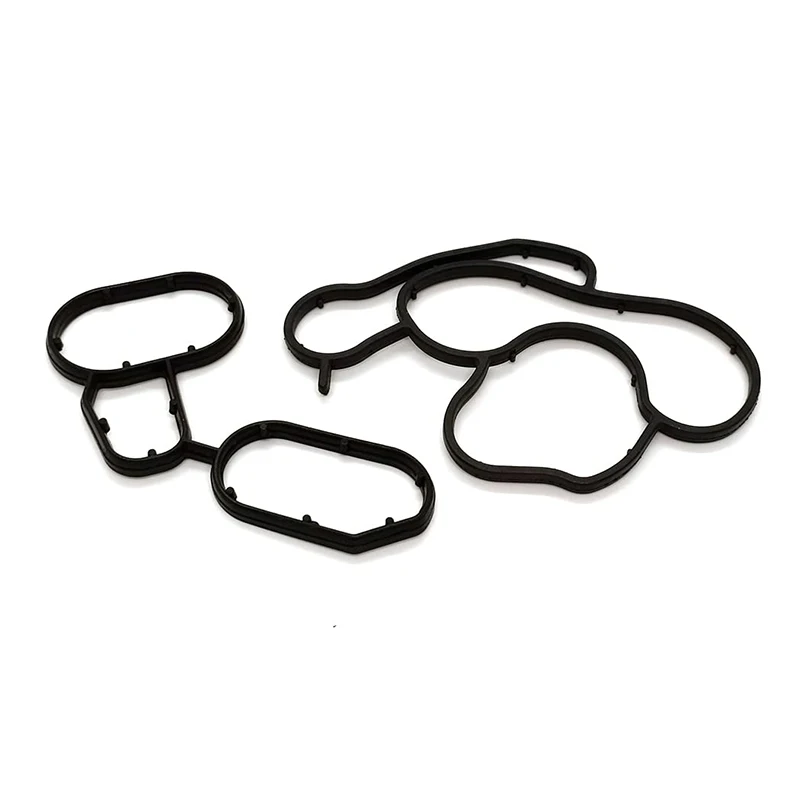 Penutup Gasket dudukan Filter pendingin minyak untuk BMW E46 E90 E81 E87 E84 E60 1 set 11427508971 11427508970