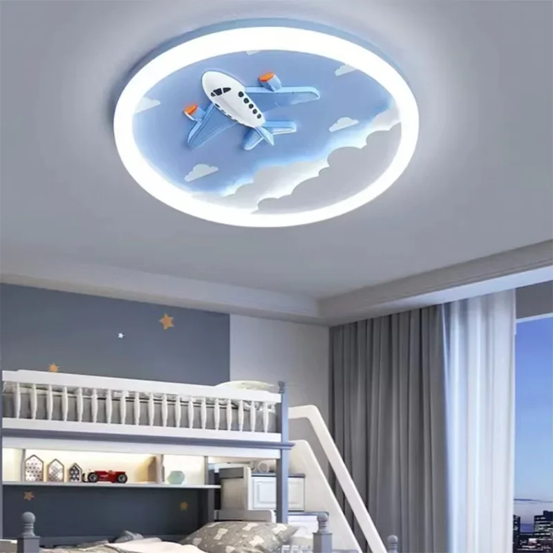 2025 Modern Cute LED Ceiling Lamp For Kids Children's Room Bedroom Chandelier Light Interior Home Decoration Lustre Lighting Fix