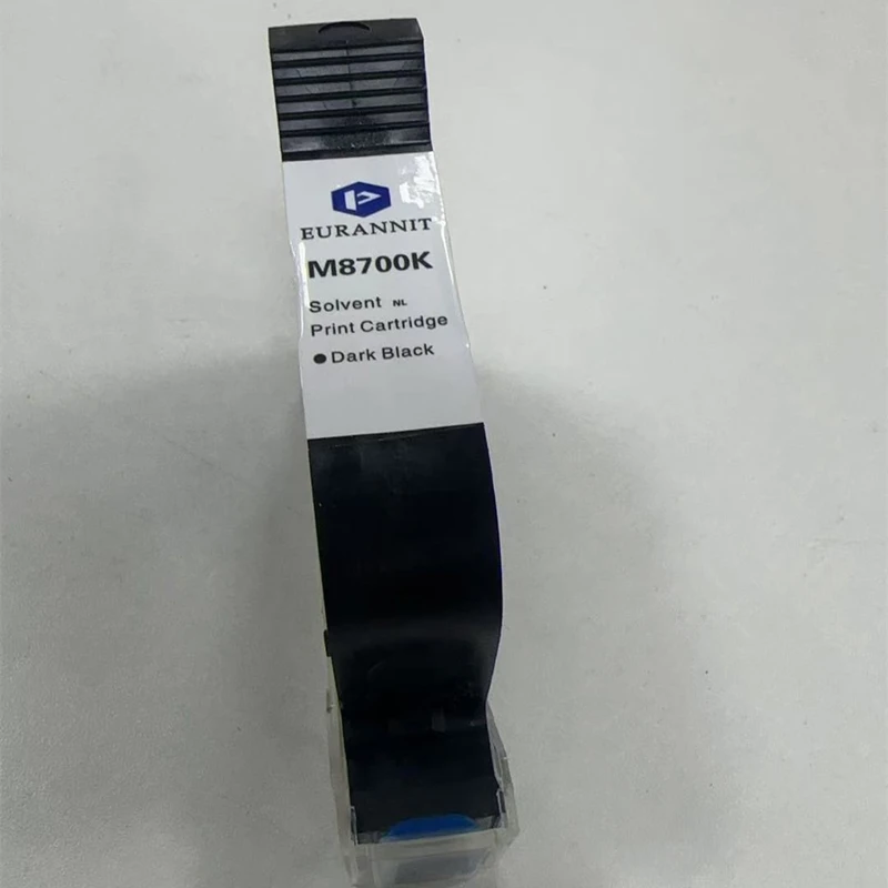 Original Imported Eco M8700K Ink Cartridge 12.7mm Solvent Quick-drying Ink Black Ink Cartridges for Handheld Inkjet Printer