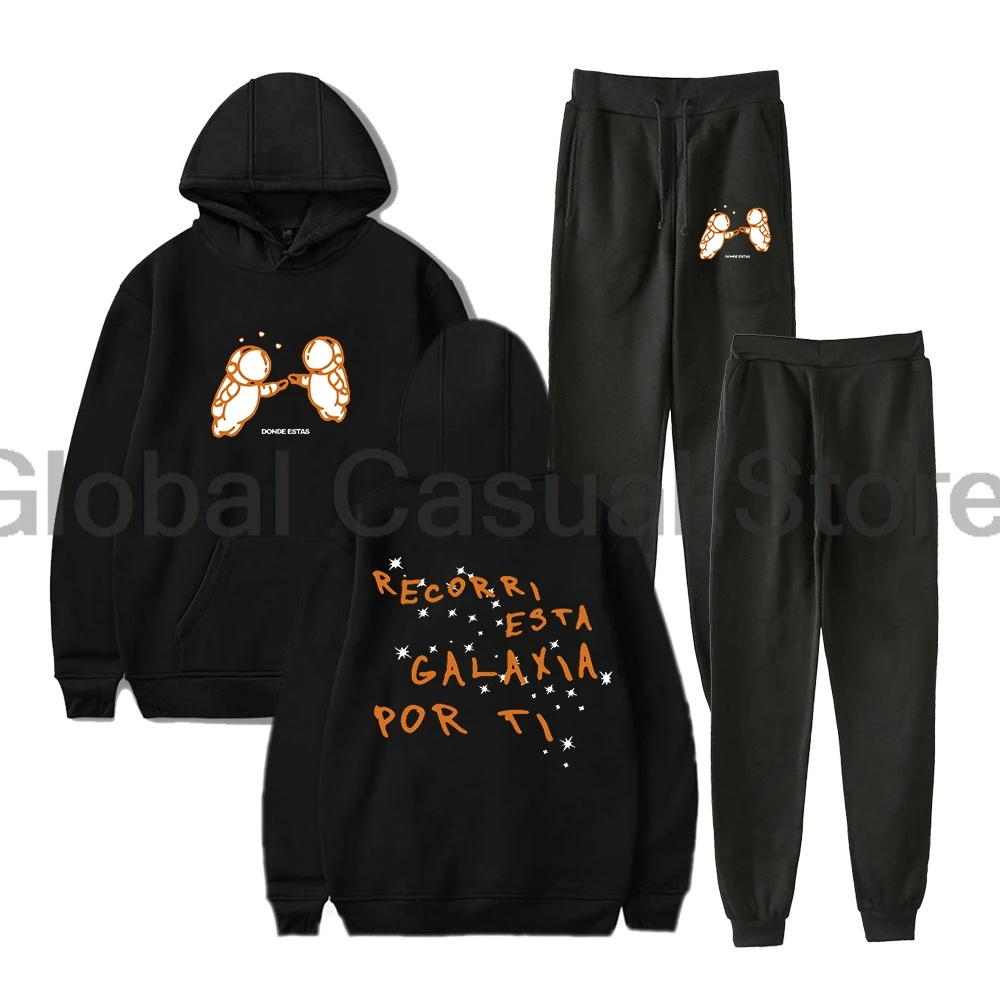 

Ivan Cornejo Donde Estas Hoodie Jogger Pants Two Piece Set Sweatshirts+Sweatpants 2024 Mirada Tour Women Men's Set