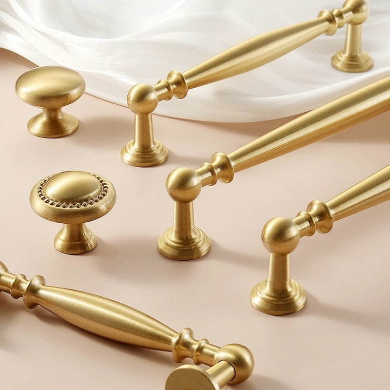 Runde Kugelgriffe für Küchenschränke, Möbelbeschläge, moderne Messing-Schrankgriffe, elegante Schlafzimmer-Kleiderschrankgriffe, Türgriff – Detail 2