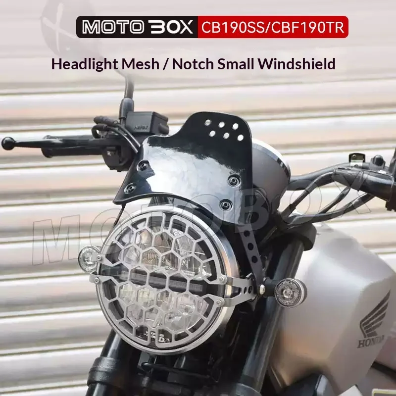 【Premium】For Honda CB190SS/CBF190TR as a decorative cover/protective net for the small windshield and headlight cover