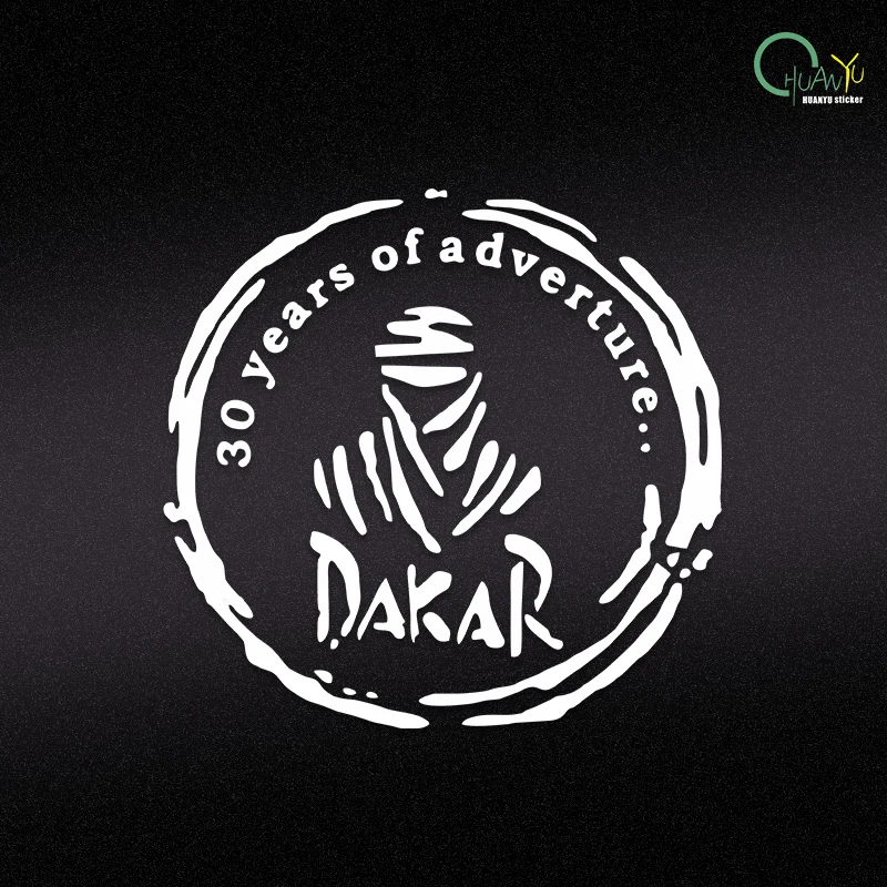 Reflective car sticker; Dakar adventure trip personalized car sticker; Dakar car fuel tank and bonnet sticker