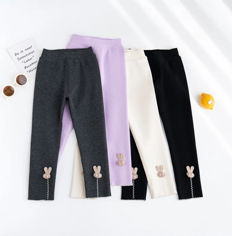 Bé Gái Quần Legging Trẻ Em Váy-Quần Xuân Hạ Thu Đông Siêu Thị Tuổi Teen Chân Váy Ôm Quần Dài Nhung Ấm Áp Trẻ Em Quần Legging