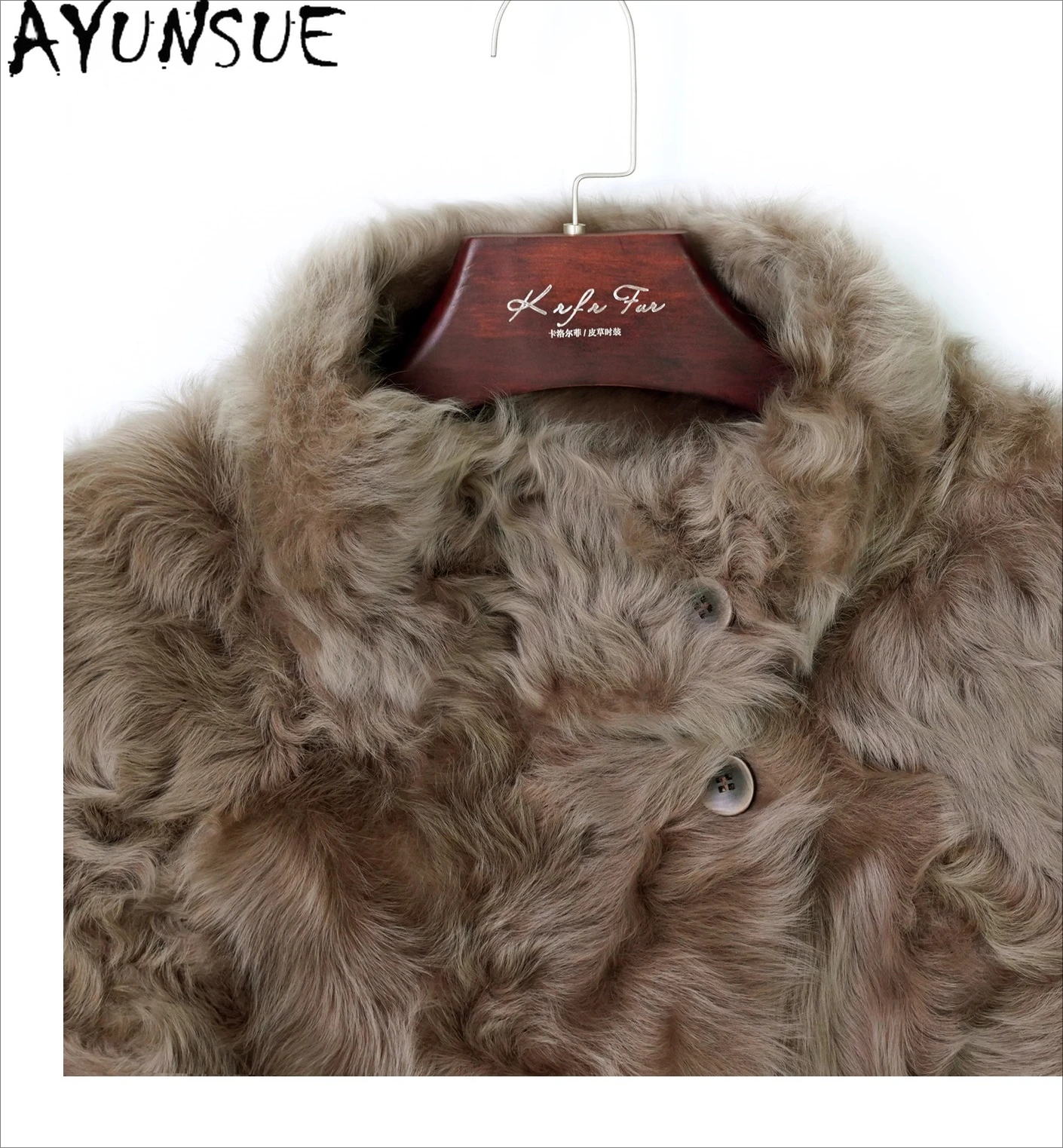 AYUNSUE Genuine Leather Jacket Women Natural Real Sheepskin Fur Coat Lamb Wool New in Coats Winter Clothes Woman Шуба Женская