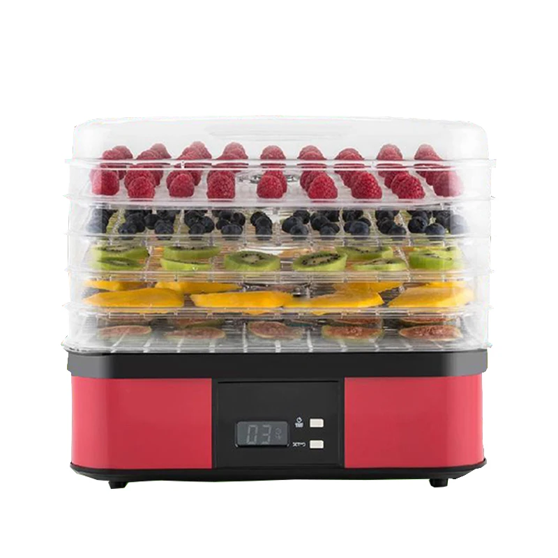 5-Layer Food Dehydrator hine Fruit Vege Dryer 250W Stainless Steel