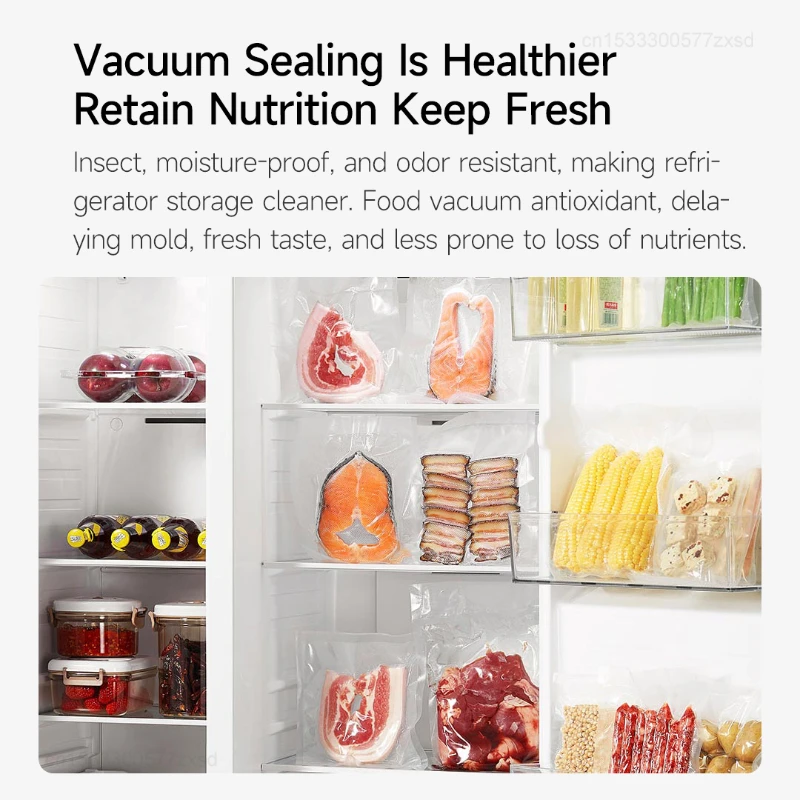 Xiaomi Mijia Automatic Vacuum Sealer Machine Dry Wet Food Packaging Sealing Device Quick Health Good Cleaning Household Portable