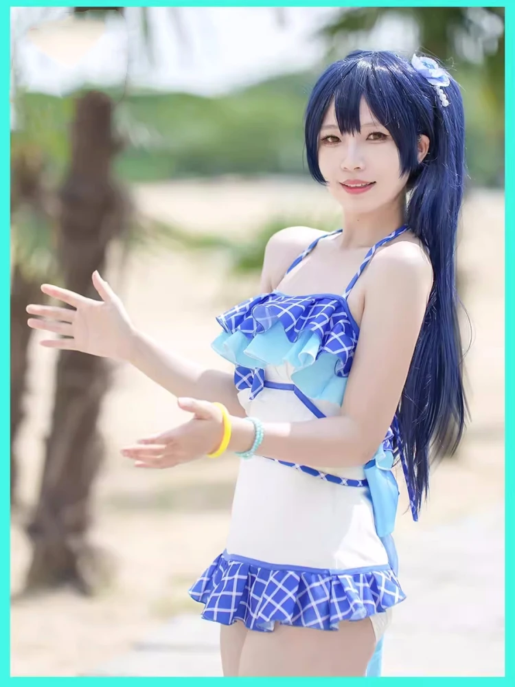 Sonoda Umi Cosplay Anime Lovelive Badpak Vrouwen Mode Kostuum Rollenspel Kleding Zomer Strandbadkleding Zangpak 2024 Nieuw