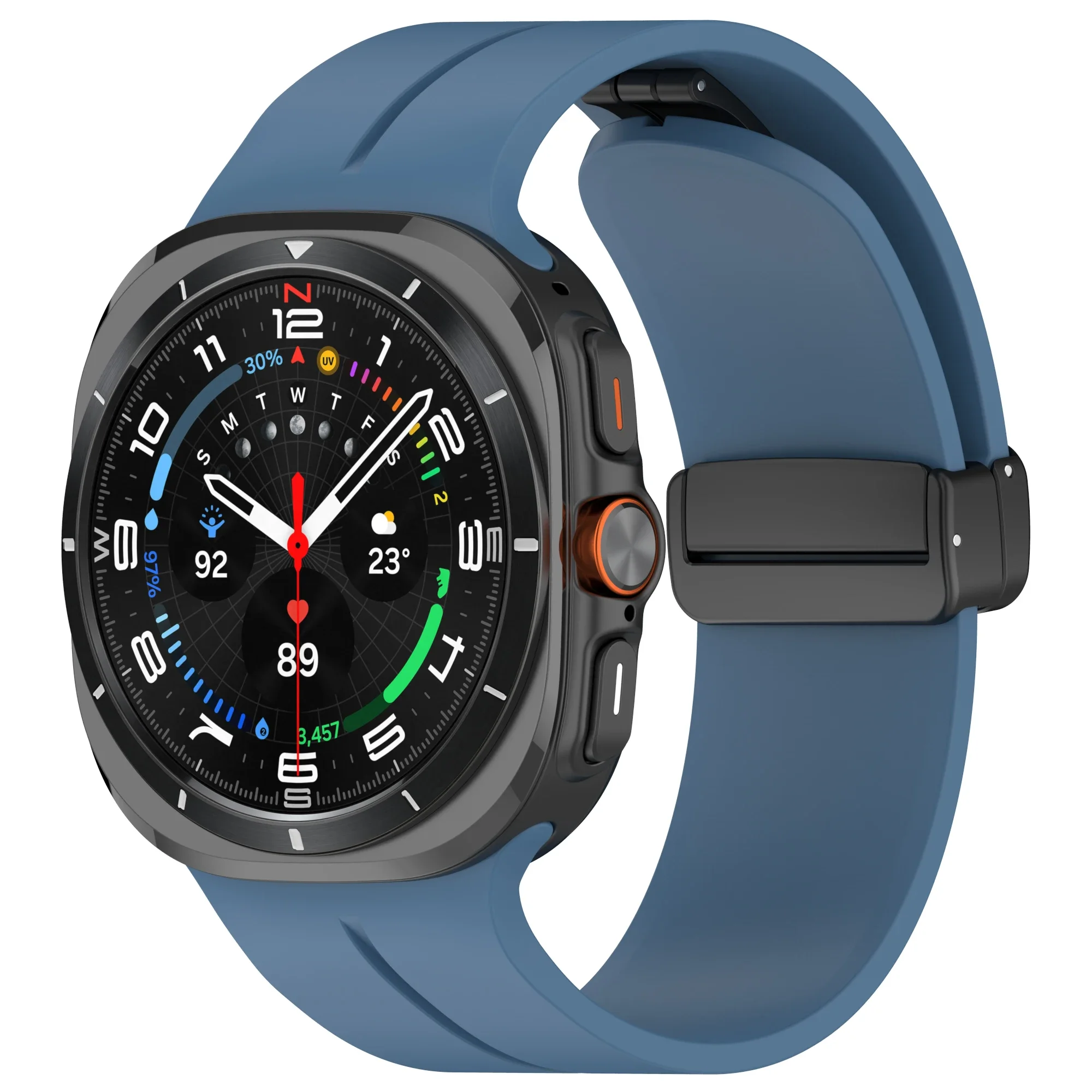 HOT Magnetisches Silikonarmband für Samsung Galaxy Watch Ultra 2026/2025/2024 47mm Nahtloses Armband für Galaxy 9 Ultra 2