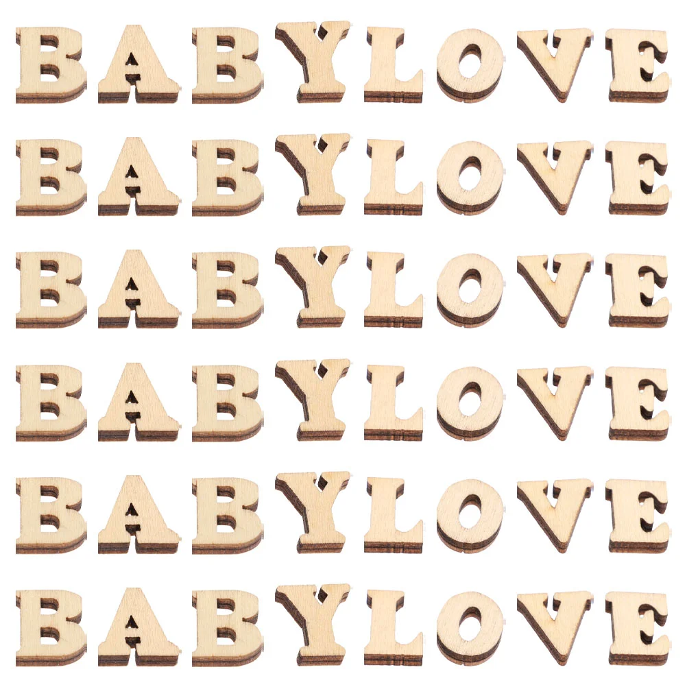 200 Pcs Wooden Letters for Crafts Decor Mini English Alphabet Tiles Kids Educational Activities Safe Material Smooth