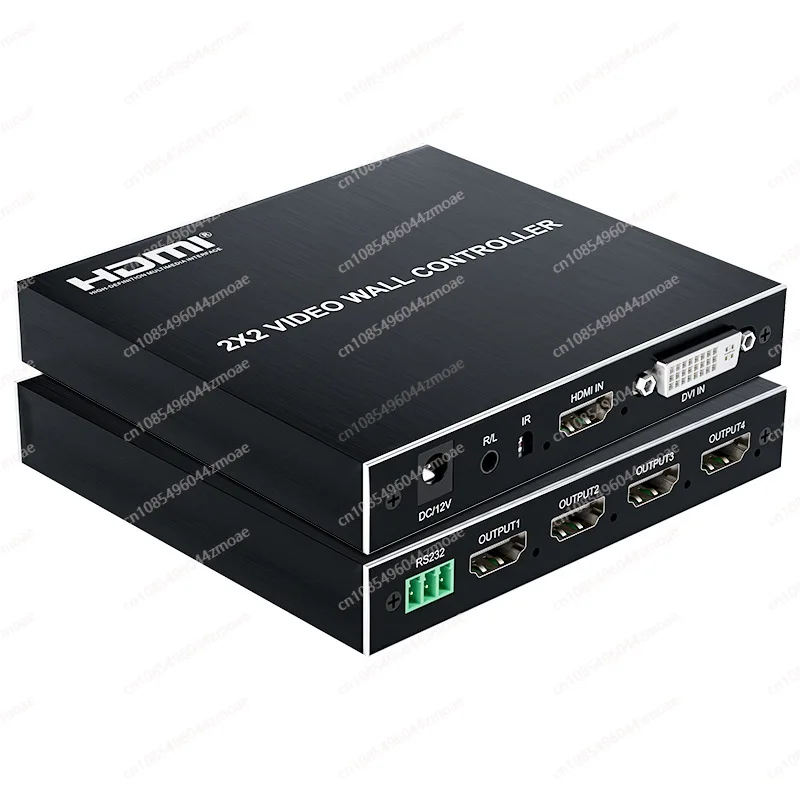 

High Definition 1 in 4 Out HDMI Video Wall Controller 2x2 Picture Splicer Splicing Screen Processor Splicing Box