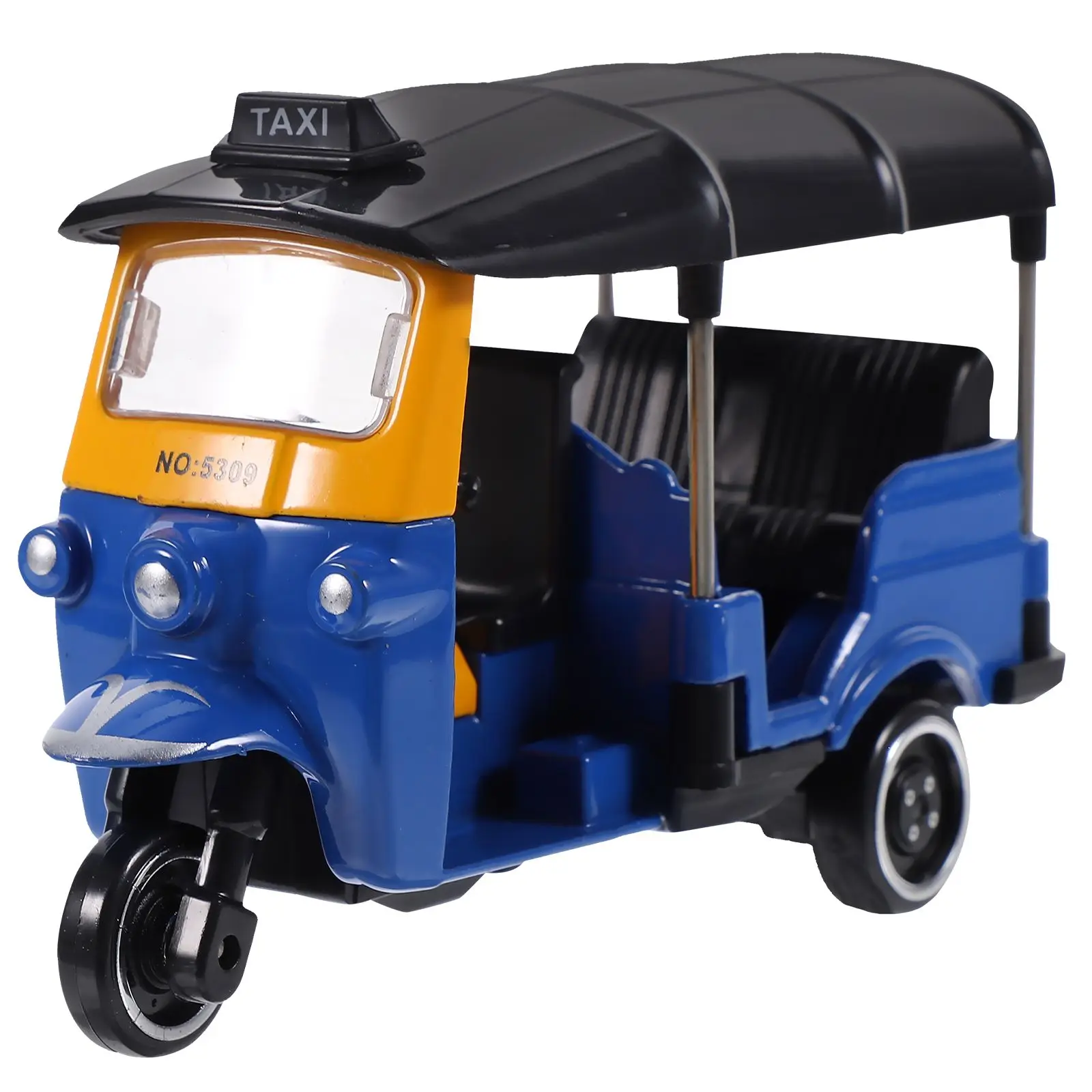 

Alloy Thai Tricycle Retro Model Car Cake Ornaments Display Box (Thai Dark Green) Vintage Home Decor Rickshaw Desktop Decoration