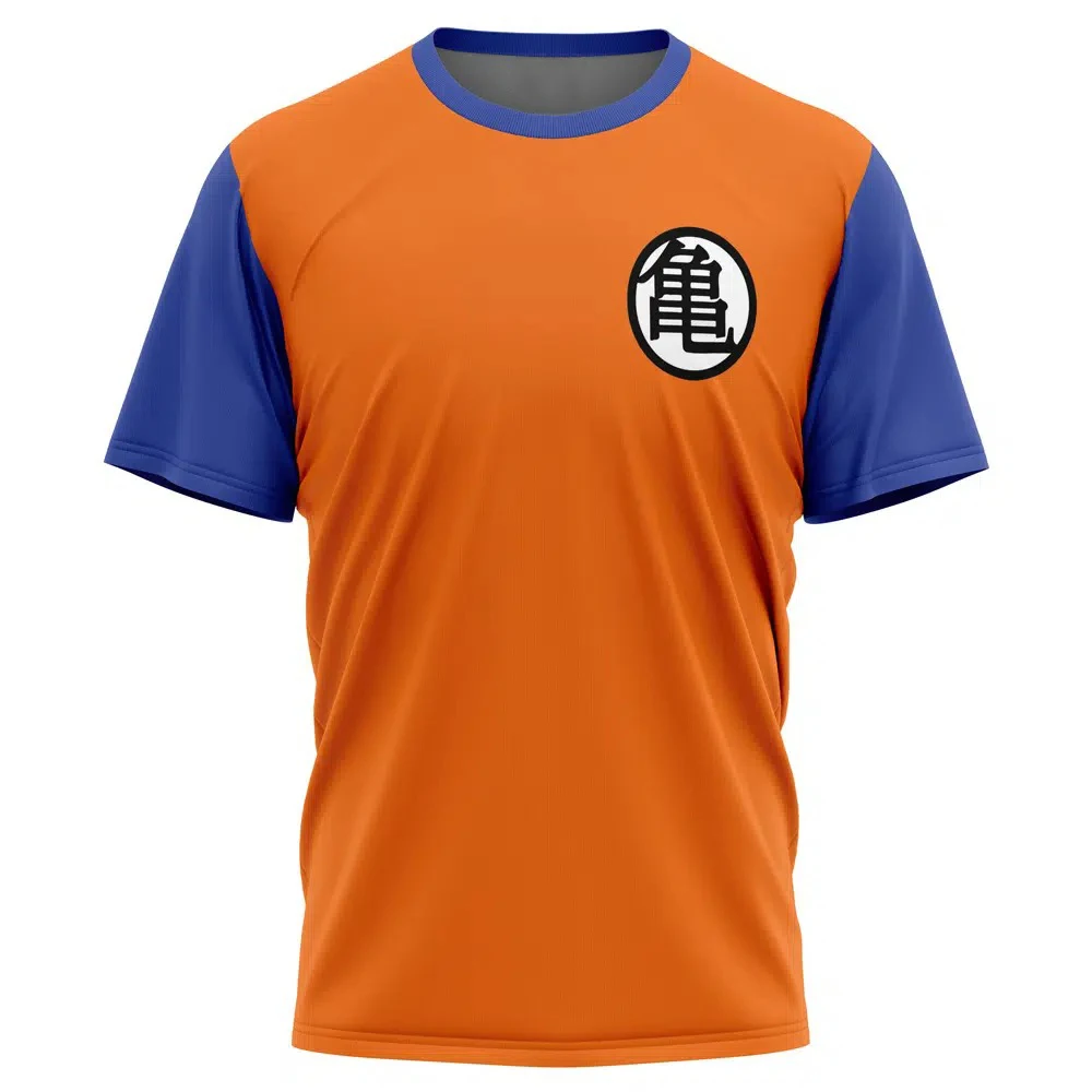 Bandai Dragon Ball Z Kame Symbol Goku Gi 3D Quick Dry T-Shirt For Men Women Kids Summer Sports Anime Tee Streetwear