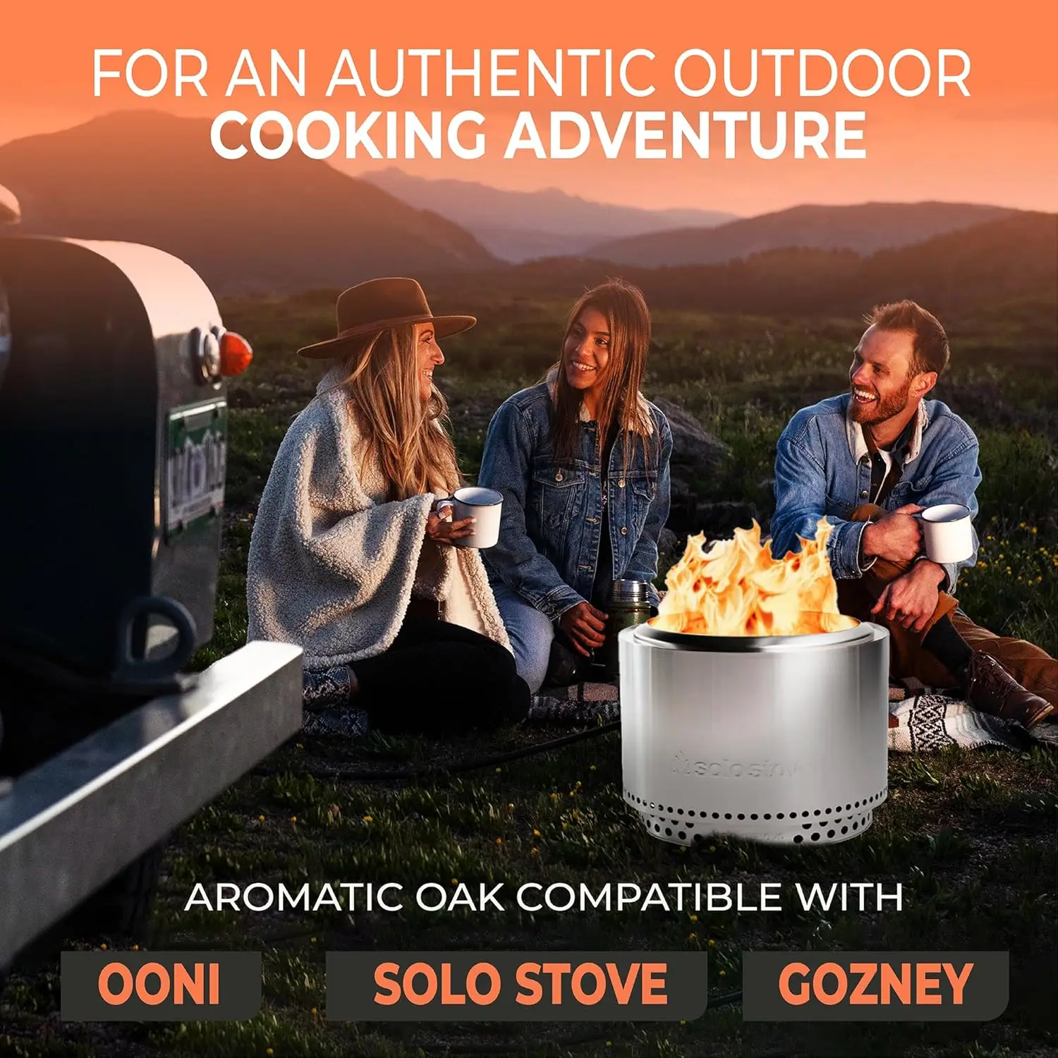 Troncos de carvalho secos para fornos de pizza - 5-6 polegadas, 12-14 libras com fogões