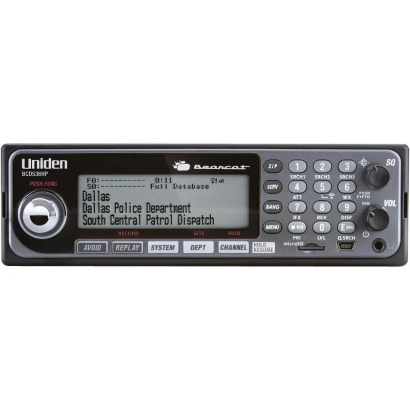 

Uniden BCD536HP HomePatrol Series Digital Phase 2 Base/Mobile Scanner with HPDB and Wi-Fi.