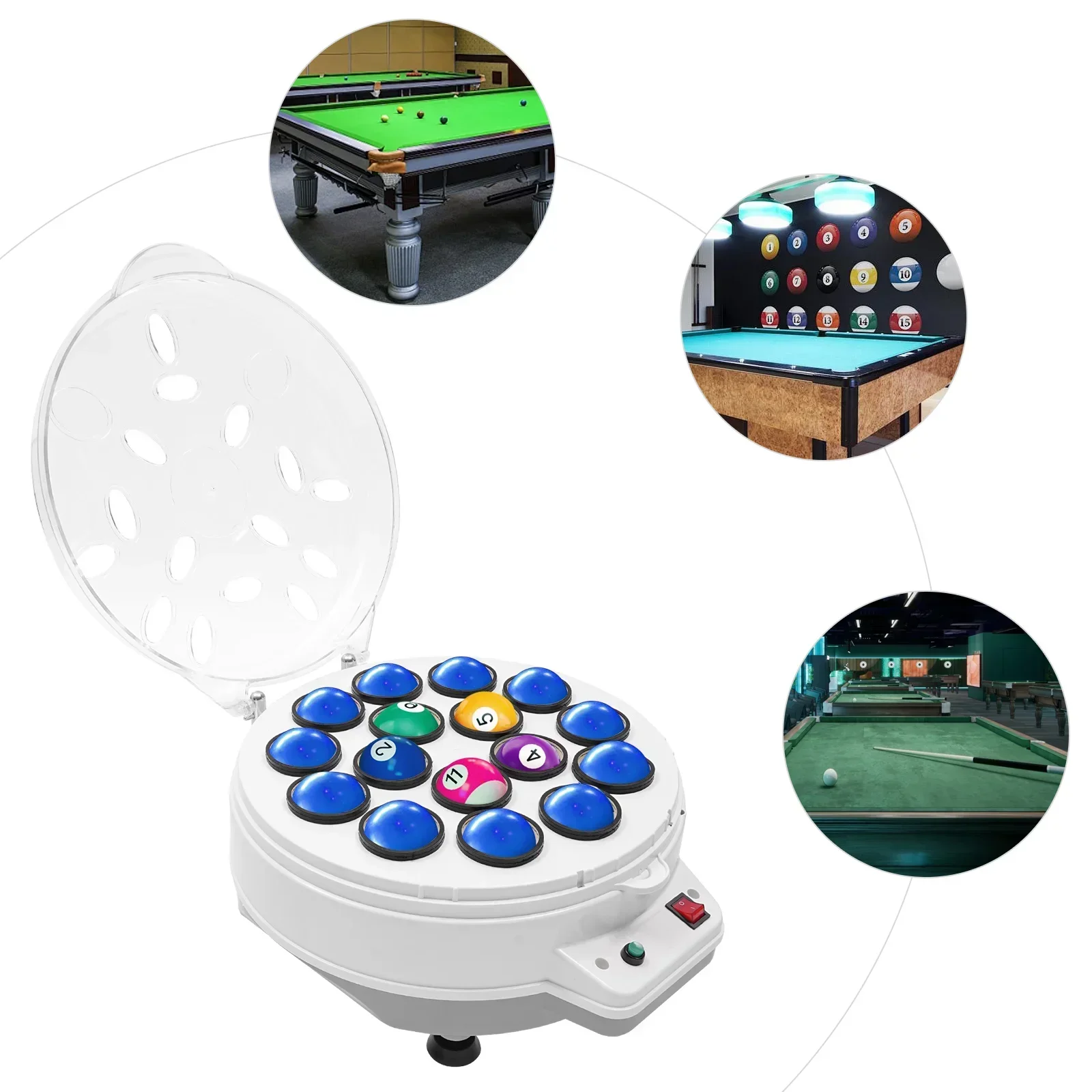 Automatic Billiard Ball Washing Machine Pool or Snooker Billiard Ball Cleaner 16pcs Ball Clean Durable Billiard Accessory