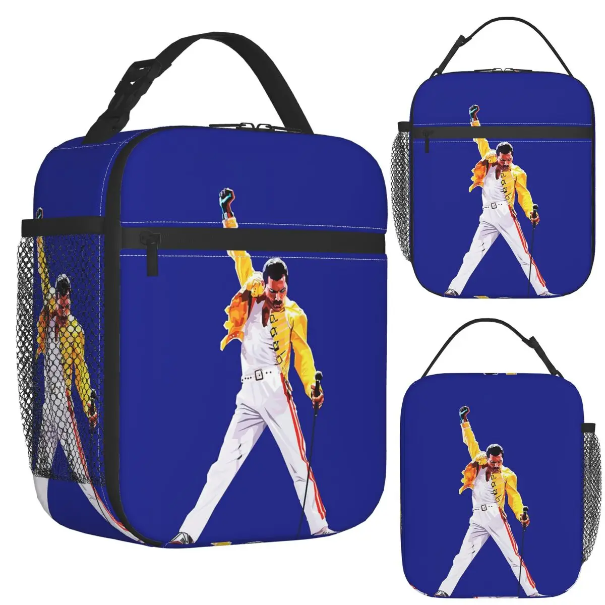 

Фредди Меркьюри в концерте, изолированная сумка для обеда для школы, пикника, коробки для хранения еды, портативный контейнер, термобокс для обеда, сумка