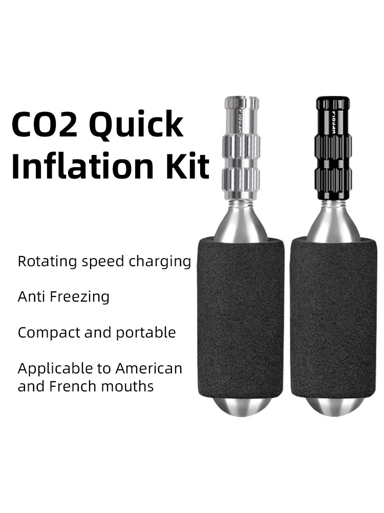 AliExpress NONE High Pressure CO2 Inflator Nozzle For Bicycle Gas Cylinder Transfer Pump Head Tire Inflation Accessory
