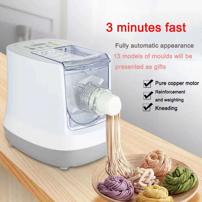 Electric Pasta Maker Noodles Dumpling Pasta Press Dough Mixer Automatic Spaghetti Macaroni Making Vegetable Noodle Machine